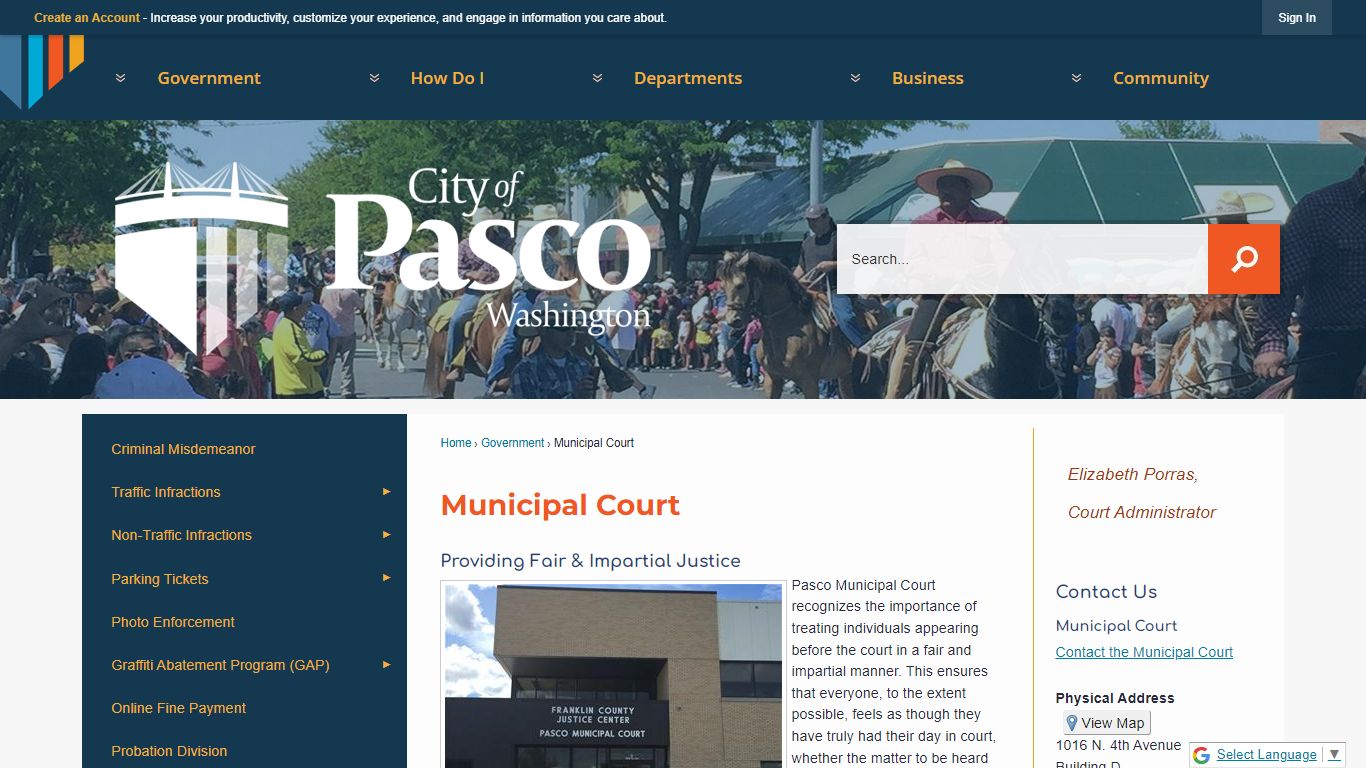 Municipal Court | Pasco, WA - Official Website