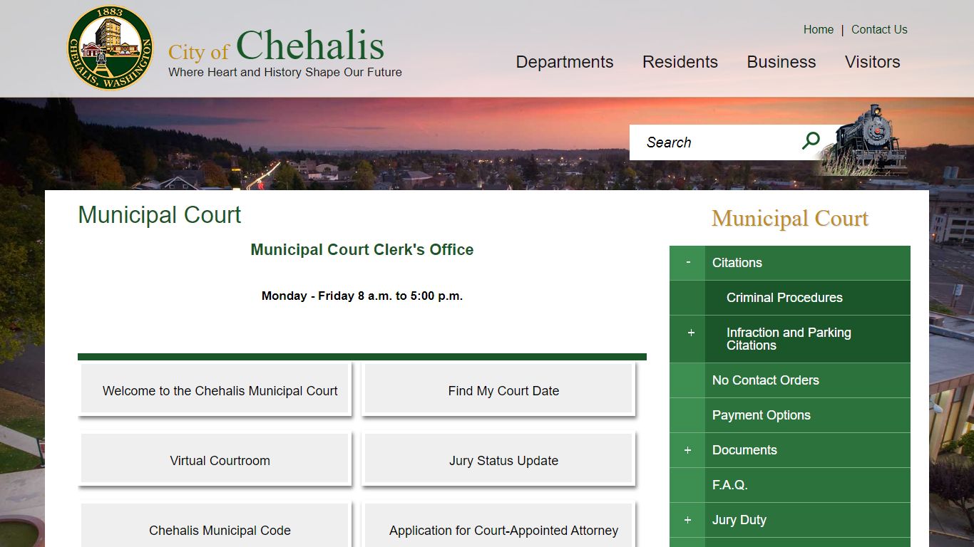 Municipal Court | City of Chehalis Washington Official Website